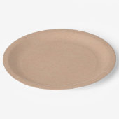 Rustic Kraft Look 9" Wegwerfplatte Pappteller (Schrägansicht)