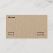 Rustic Kraft - minimalistisch Visitenkarte (Vorderseite)