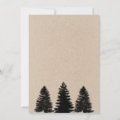 Rustic Kraft Mountains Camping Family Wiedersehen Einladung (Rückseite)