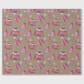 Rustic Kraft Nordic Sweaters Socken Hats & Mitte Geschenkpapier (Flach)