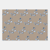 Rustic Kraft Paper Blue Eucalyptus Sprigs Geschenkpapier Set (Vorderseite 2)