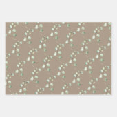 Rustic Kraft Paper Eucalyptus Sprigs Geschenkpapier Set (Vorderseite)