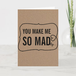 Rustic Kraft Paper Funny Valentinstag Feiertagskarte