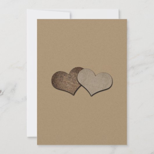 Rustic Kraft Paper Mason Jar Wedding Save The Date (Rückseite)