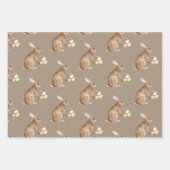 Rustic Kraft Paper Oaster Bunny Egg Hunt Geschenkpapier Set (Vorderseite)