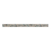 Rustic Kraft Paper Silver Blue Juniper Tree Branch Ripsband (Vorderseite)