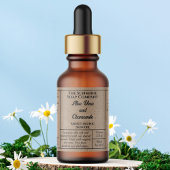 Rustic kraft paper simple dropper bottle label adressaufkleber