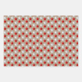 Rustic Kraft Red White & Blue US Flag Stars Geschenkpapier Set (Vorderseite 3)