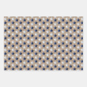 Rustic Kraft Red White & Blue US Flag Stars Geschenkpapier Set (Vorderseite 2)