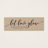 Rustic Kraft Relax Script Wedding Gelassen Liebe G (Vorderseite)