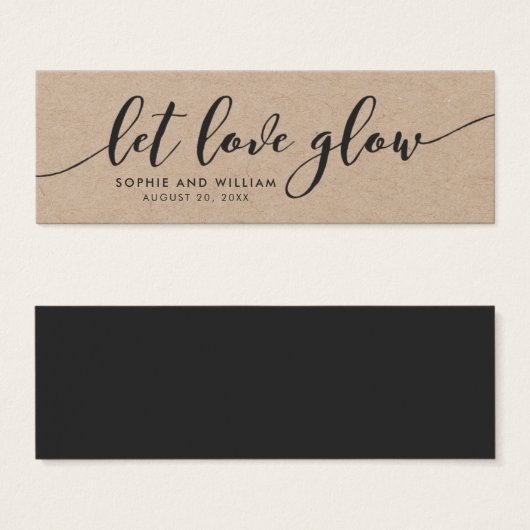 Rustic Kraft Relax Script Wedding Gelassen Liebe G (Vorne & Hinten)