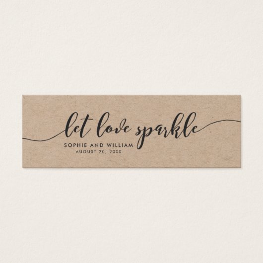 Rustic Kraft Relax Script Wedding Gelassen Liebe S (Vorderseite)