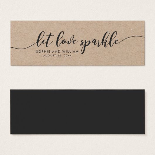 Rustic Kraft Relax Script Wedding Gelassen Liebe S (Vorne & Hinten)