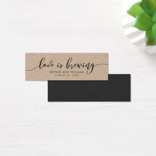 Rustic Kraft Relax Script Wedding Liebe bricht (Schreibtisch)