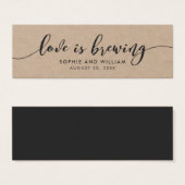 Rustic Kraft Relax Script Wedding Liebe bricht (Vorne & Hinten)