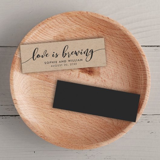 Rustic Kraft Relax Script Wedding Liebe bricht
