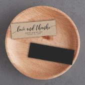 Rustic Kraft Relax Script Wedding Liebe und Danke
