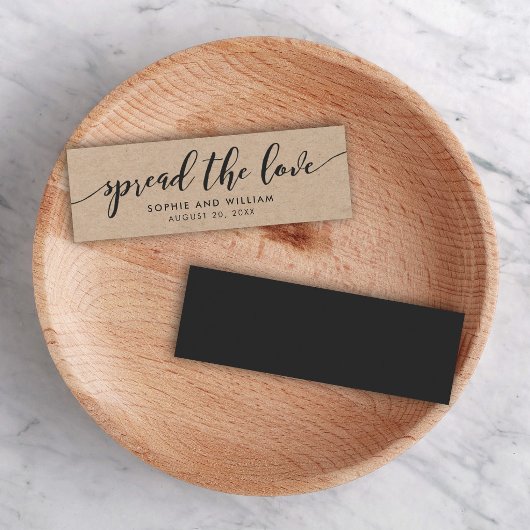 Rustic Kraft Relax Script Wedding Spread der Liebe