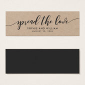 Rustic Kraft Relax Script Wedding Spread der Liebe (Vorne & Hinten)