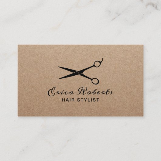 Rustic Kraft (Rustikale Kraft) Visitenkarte (Vorderseite)