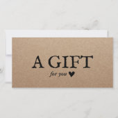 Rustic Kraft Salon & Wellness-Center Geschenkgutsc (Vorderseite)