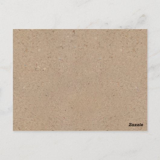 Rustic Kraft Script Baby Hopplenkarte Postkarte (Rückseite)