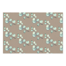 Rustic Kraft Silver Green Eucalyptus Sprigs