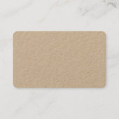 Rustic Kraft Simple Script UAWG Visitenkarte (Rückseite)