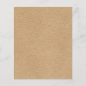 Rustic Kraft Simple Stylish Boho (Rückseite)