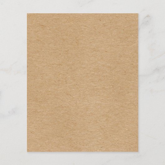 Rustic Kraft Simple Stylish Boho (Rückseite)