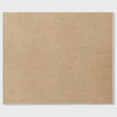 Rustic Kraft Simple Stylish Boho Geschenkpapier (Flach)