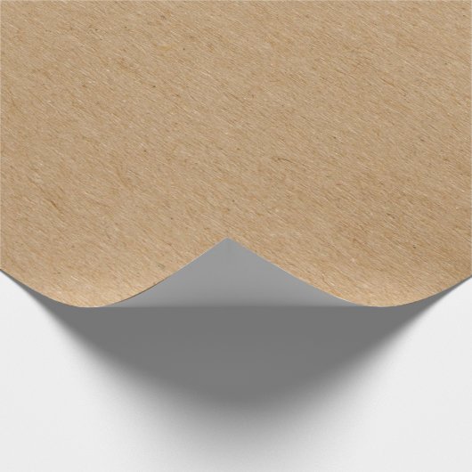Rustic Kraft Simple Stylish Boho Geschenkpapier (Ecke)