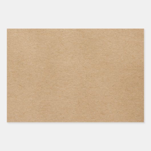 Rustic Kraft Simple Stylish Boho Geschenkpapier Set (Vorderseite 2)