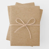 Rustic Kraft Simple Stylish Boho Geschenkpapier Set (Beispiel)