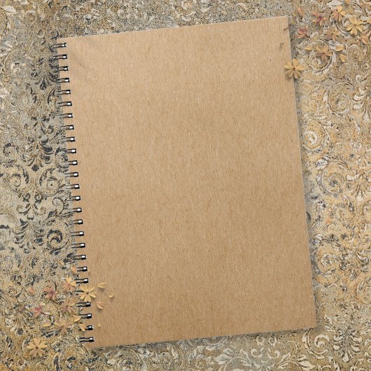 Rustic Kraft Simple Stylish Boho Notizblock