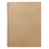 Rustic Kraft Simple Stylish Boho Notizblock (Vorderseite)