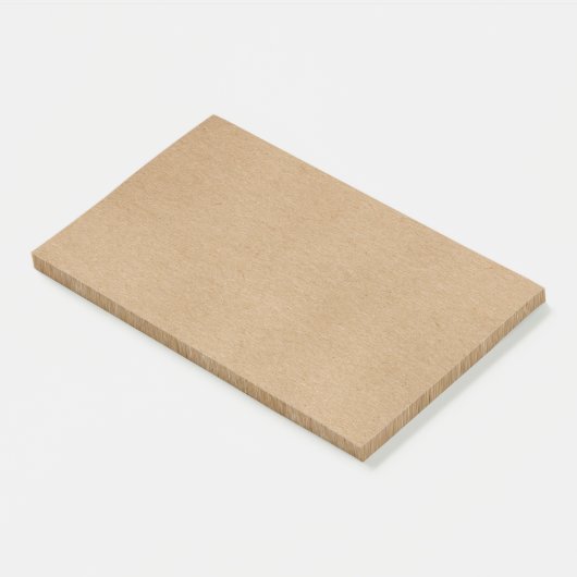 Rustic Kraft Simple Stylish Boho Post-it Klebezettel (angewinkelt)