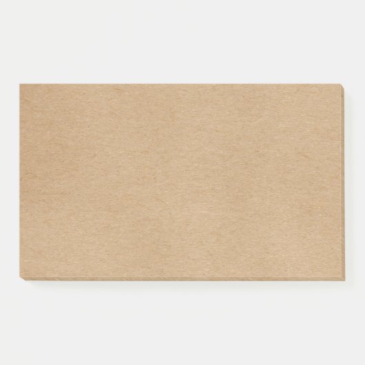 Rustic Kraft Simple Stylish Boho Post-it Klebezettel (Vorderseite)