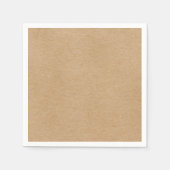 Rustic Kraft Simple Stylish Boho Serviette (Vorderseite)