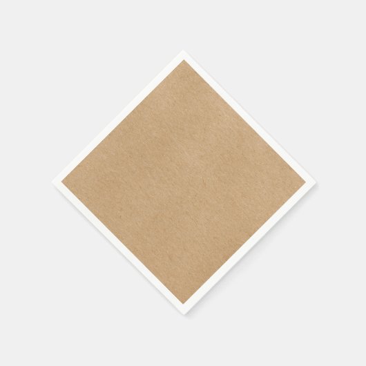 Rustic Kraft Simple Stylish Boho Serviette (Ecke)