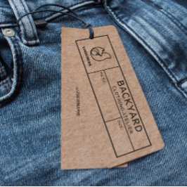 Rustic Kraft Social Media Icons Closing Hang Tag