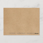 Rustic Kraft Spring Blätter Business Vielen Dank Postkarte (Rückseite)