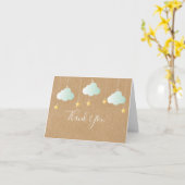 Rustic Kraft Twinkle Twinkle Vielen Dank Karte (Gelbe Blume)