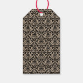 Rustic Kraft Vintag Frame Brautparty Vielen Dank Geschenkanhänger (Rückseite)