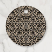 Rustic Kraft Vintag Frame Brautparty Vielen Dank Geschenkanhänger (Rückseite)