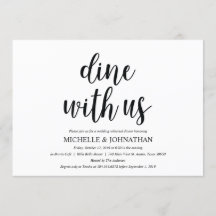 Rustic Kraft Wedding Probe Dinner lädt ein