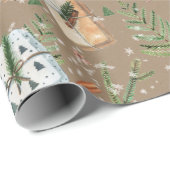 Rustic Kraft Weihnachtsgeschenke Packages Geschenkpapier (Rolleneckpunkt)