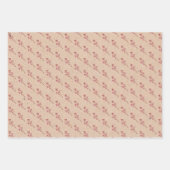 Rustic Kraft Winter Watercolor Botanische Weihnach Geschenkpapier Set (Vorderseite 2)