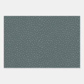 Rustic Kraft Winter Weihnachtsbaum und Schnee Geschenkpapier Set (Vorderseite 3)