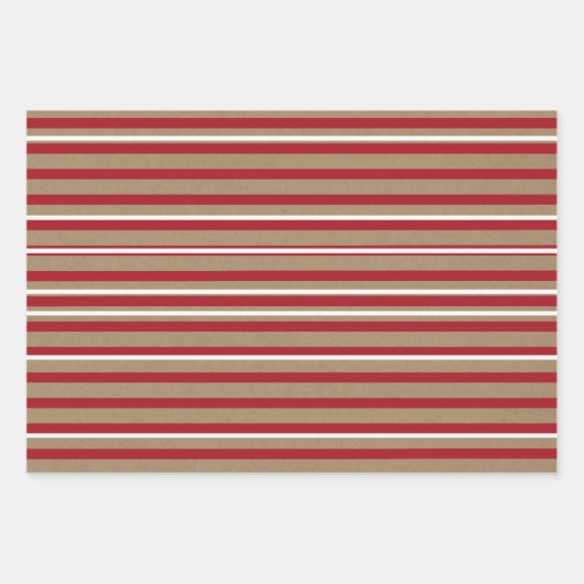 Rustic Kraft Winter Weihnachtsbaum und Schneewrapp Geschenkpapier Set (Vorderseite 2)